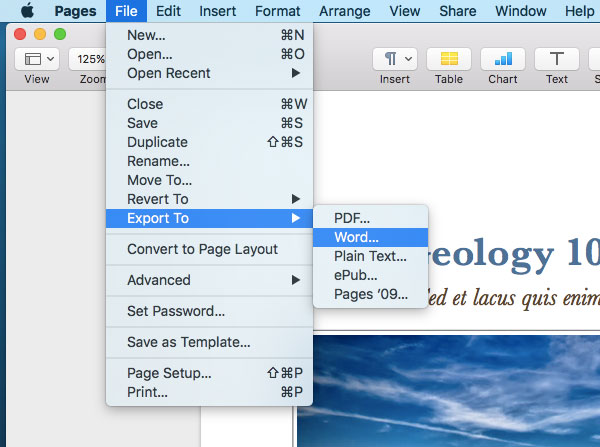 Konvertieren Und ffnen Sie Die Apple Mac Pages Datei In Word Auf Einem 