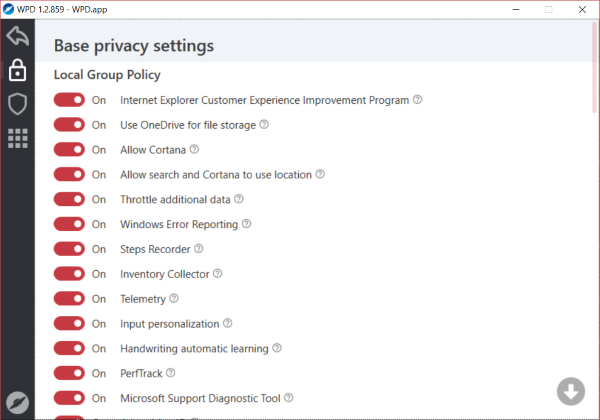 download Windows Privacy Dashboard (WPD) 1.5.2042